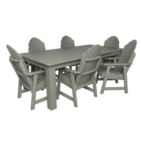 Highwood Usa Hamilton 7pc Rectangular Outdoor Patio Furniture Dining Set 84 x 42 AD-ST7HM1CO5AA-EUC